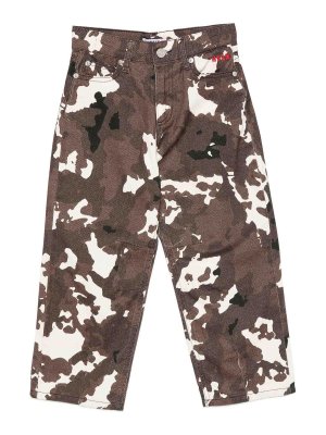 M.S.G.M. KIDS: Pantalons casual - Pantalons Décontractés - Marron