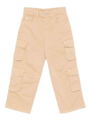 M.S.G.M. KIDS: Pantalons casual - Pantalons Décontractés - Camel