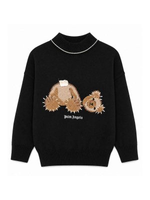 Palm Angels: maglia collo rotondo - Pull Con Logo