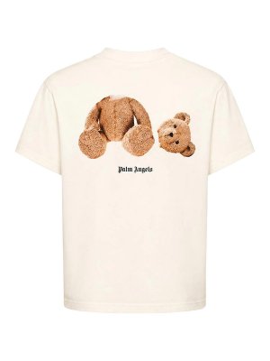 Palm Angels: T-shirts - T-Shirt - Crème