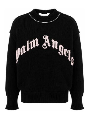 Palm Angels: クルーネック - クルーネック - 黒