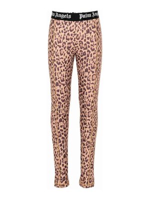 Palm Angels: Leggings - Leggings - Marron