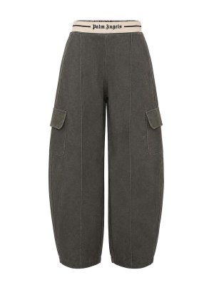 Palm Angels: Pantalons casual - Pantalons Décontractés - Gris