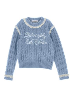 Philosophy di Lorenzo Serafini: crew necks - Pullover with logo