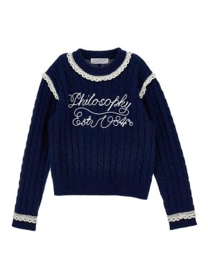 Philosophy di Lorenzo Serafini: crew necks - Pullover with logo