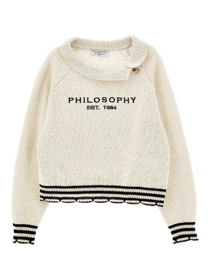 Philosophy di Lorenzo Serafini: クルーネック - クルーネック - 白