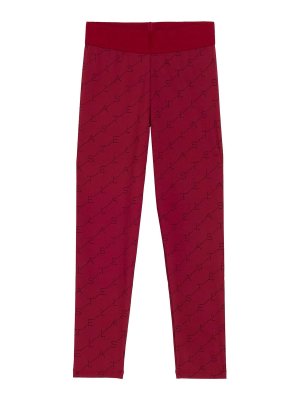STELLA McCARTNEY: Leggings - Leggins - Rojo Oscuro