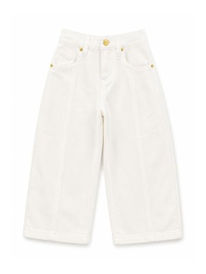 LULU BY MISS GRANT: Jeans à jambe droite - Jean Droit - Blanc
