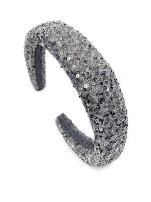 MIMISOL: Accessoires pour cheveux - Bandeau à paillettes argentées