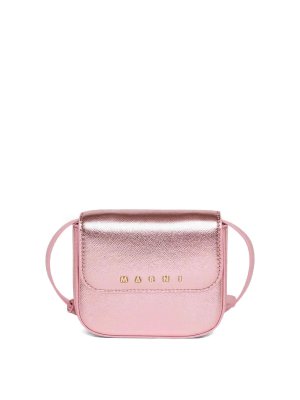 Marni: Handtaschen - Shopper - Nude