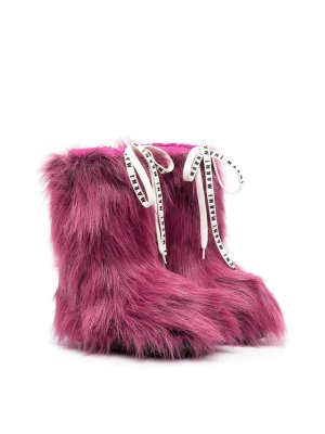 Marni: boots - Faux Fur Boot