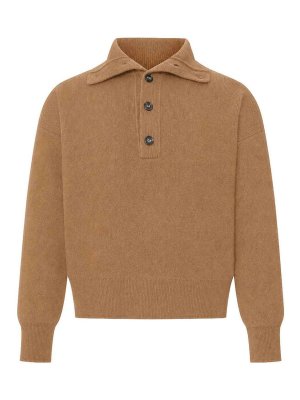 AMI PARIS: polo - Maglione di lana con colletto polo