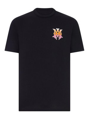 AMIRI: t-shirts - Cotton T-Shirt With Front Logo