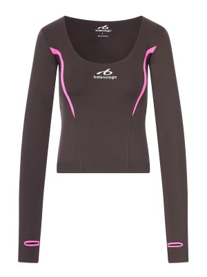 BALENCIAGA: Tops & Tank tops - Techwear Long-Sleeved Top
