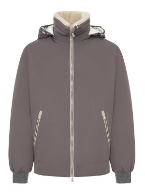 BRUNELLO CUCINELLI: padded jackets - Padded Jacket With Shearling