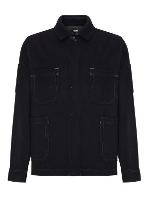 C.P. COMPANY: casual jackets - Wool Felt Overshirt