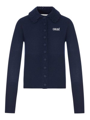CHLOE': Cárdigans - Cárdigan - Azul