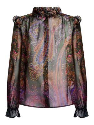 ETRO: Chemises - Chemise - Vert
