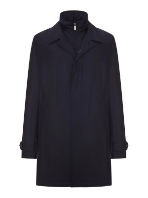 FAY: padded coats - Technical Poplin Morning Coat