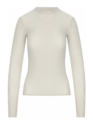 FORTE FORTE: t-shirt - T-shirt a maniche lunghe in lurex