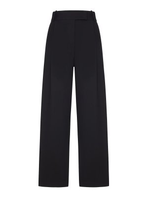 GIORGIO ARMANI: casual trousers - High-Waisted Palazzo Trousers In Fabric