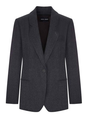 GIORGIO ARMANI: Blazer - Blazer - Gris