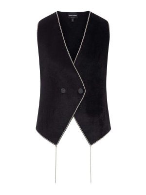 GIORGIO ARMANI: Chalecos - Chaleco - Negro