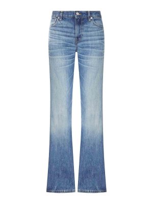 HAIKURE: jeans a zampa - Jeans a zampa in denim a lavaggio medio