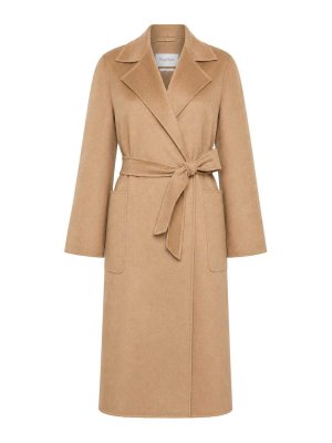 Max Mara: Abrigos semilargos - Abrigo Midi - Color Carne Y Neutral