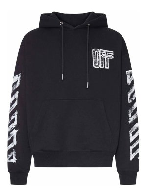 OFF-WHITE: Felpe e maglie - Felpa con stampa a freccia