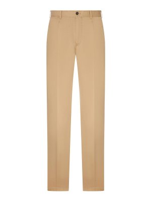 PT TORINO: casual trousers - Cotton Chino Trousers With Ironed Crease