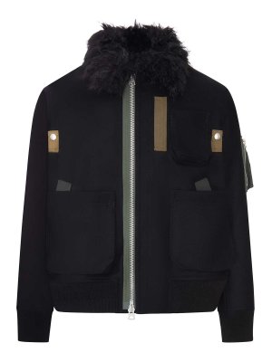Sacai: Bombers - Bomber - Noir