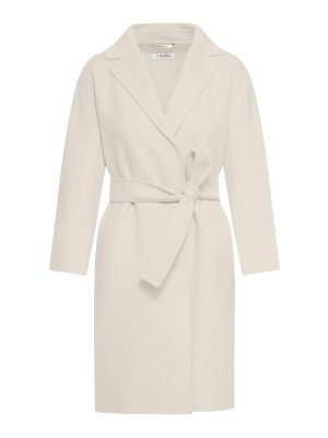 S MAX MARA: short coats - Arona Short Coat In Ivory Wool