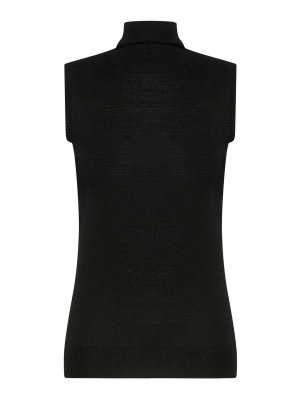 SPORTMAX: Tops & Tank tops - Sleeveless Top In Pure Wool