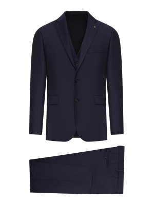 TAGLIATORE: completi da cerimonia - Vestito  in lana Bruce su misura con gilet