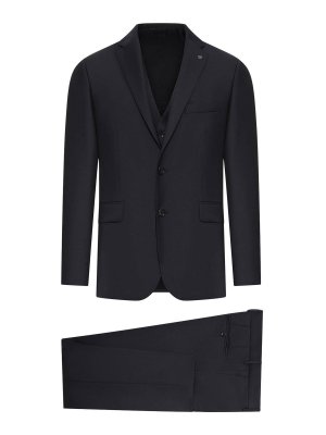 TAGLIATORE: formal suits - Bruce Tailored Wool Suit With Vest