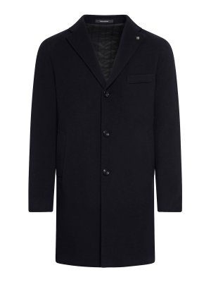 TAGLIATORE: knee length coats - Wool And Cashmere Coat