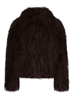 TAGLIATORE: leather jacket - Short Curly Sheepskin Jacket