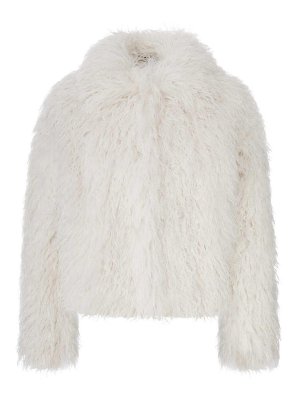TAGLIATORE: leather jacket - Short Curly Sheepskin Jacket