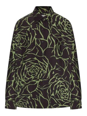 DRIES VAN NOTEN: shirts - Long-Sleeved Shirt With All-Over Print