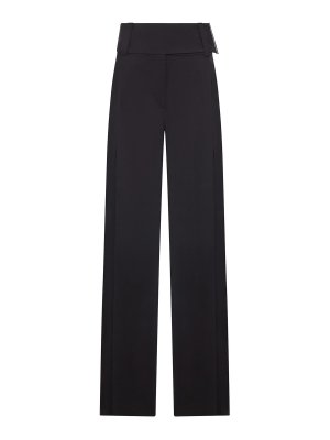 SPORTMAX: casual trousers - Wide Satin Trousers