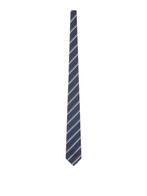 KITON: ties & bow ties - Diagonal Striped Tie