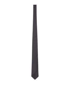 LARDINI: ties & bow ties - Micro-Patterned Silk Tie