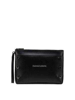 CHRISTIAN LOUBOUTIN: clutches - Kosmica Smooth Calfskin Clutch
