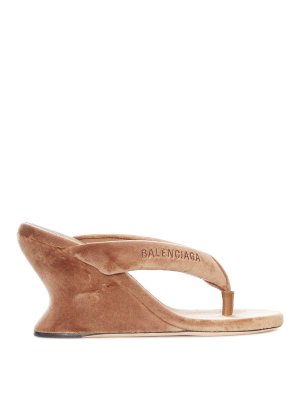 BALENCIAGA: Sandalias - Sandalias - Marrón