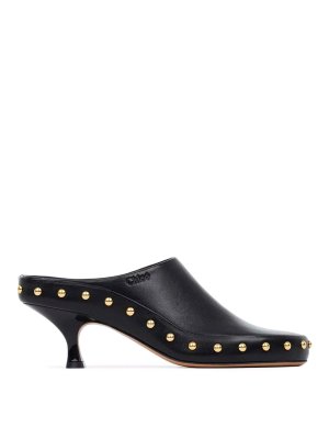 CHLOE': Zapatos chinelas - Chinelas - Negro