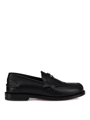 CHRISTIAN LOUBOUTIN: ロファー＆スリッパ - ローファー - 黒