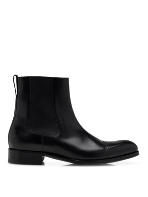 TOM FORD: boots - Burnished Leather Edgar Chelsea Boot