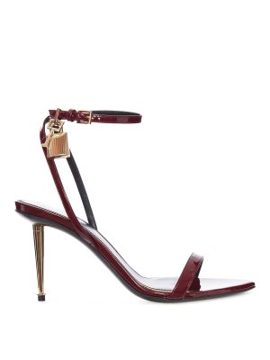 TOM FORD: sandals - High-Heeled Patent Leather Stiletto Sandals