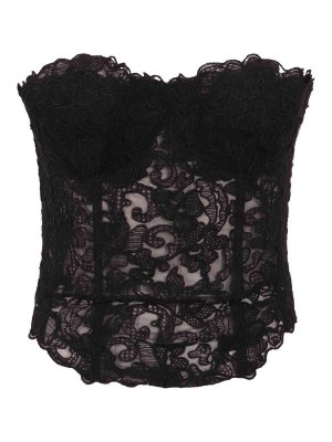 ERMANNO SCERVINO: Tops y camisetas sin mangas - Top - Negro